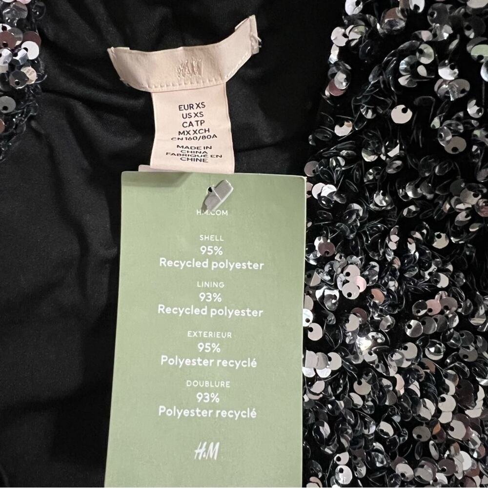 H&M SEQUINED SLIT-HEM DRESS Dress - Picture 10 of 15